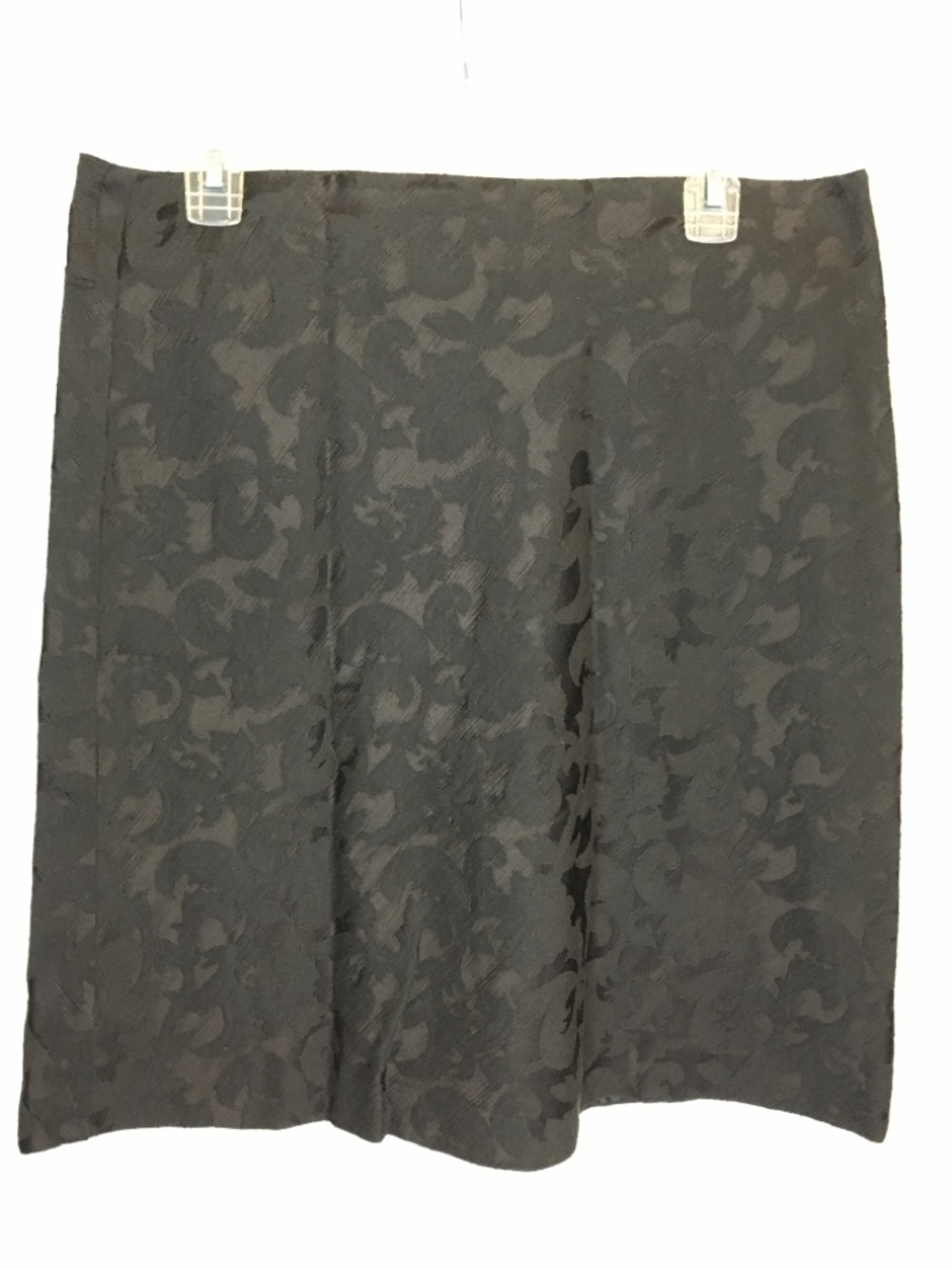 Vintage Black Floral Jacquard A-Line Skirt from Old Navy -10-
